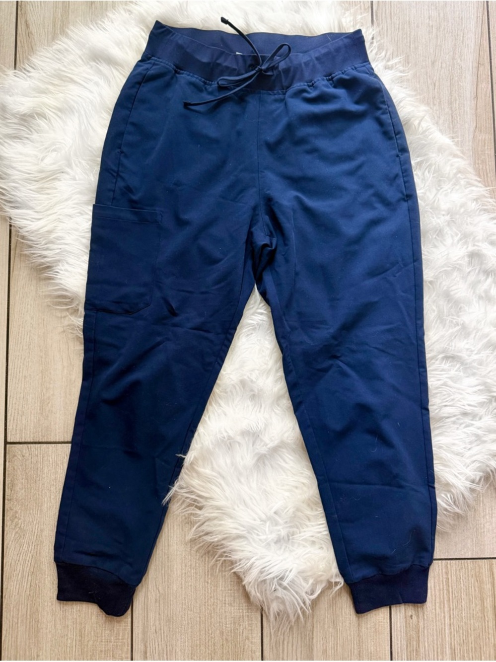 Mandala Navy jogger scrubs